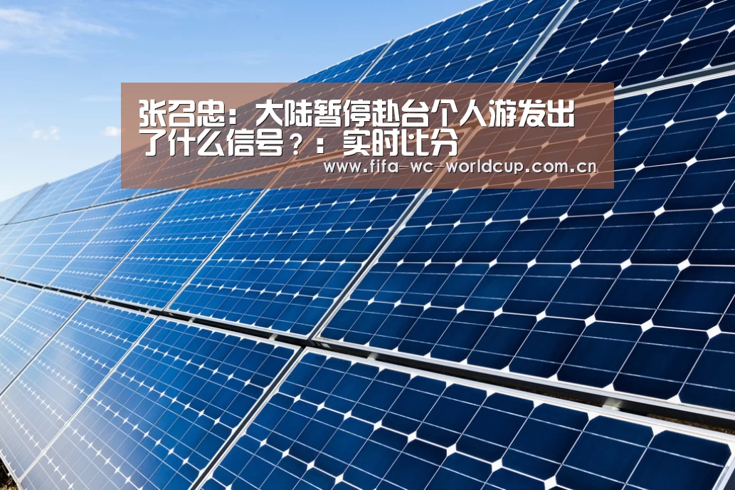 张召忠:大陆暂停赴台个人游发出了什么信号